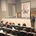 Presentación da nosa reprodución do cadro de Castelao A derradeira leición do mestre no CIFP Compostela